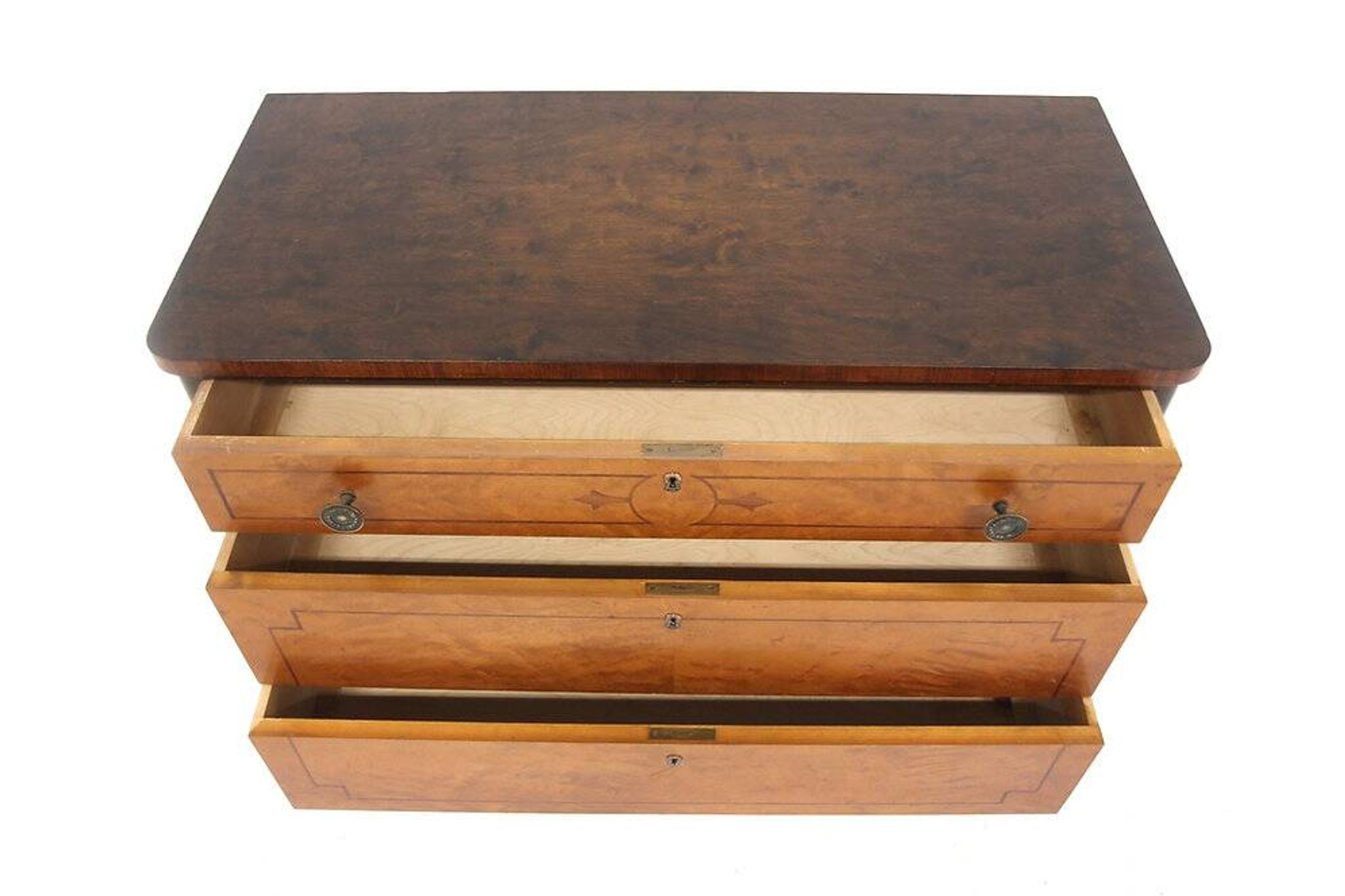 Scandinavian mahogany chest of drawers, Swedish Grace, Sweden, 1920
