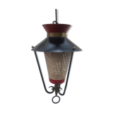 Lantern metal suspension light 1950