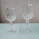6 crystal stem glasses