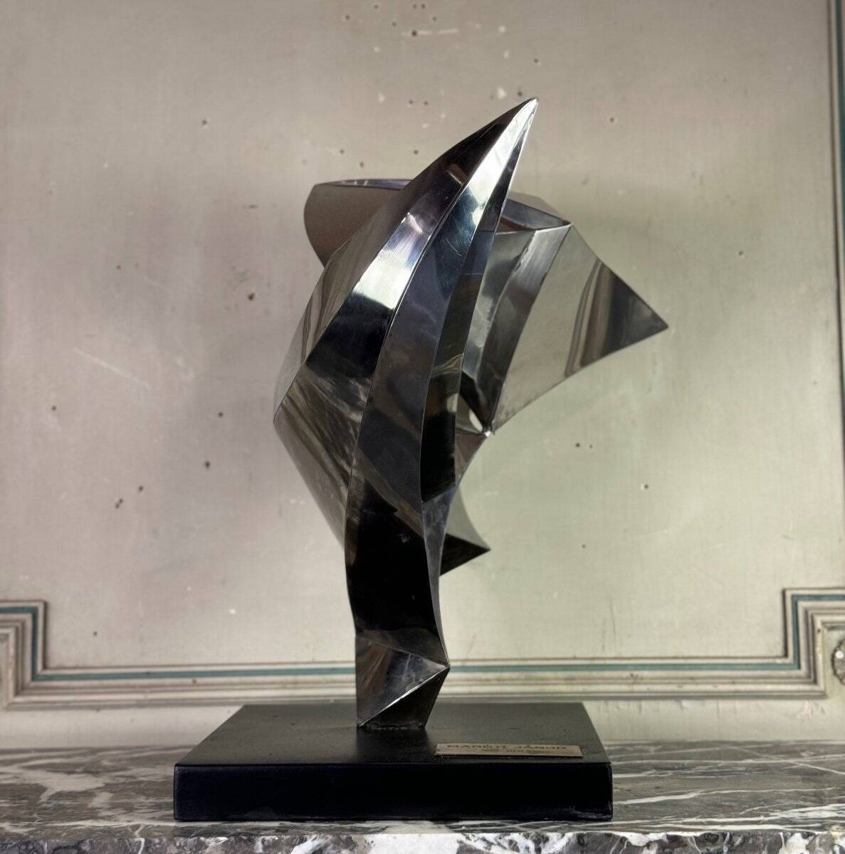 Steel sculpture, Janos Maróti, Hungary, 1984