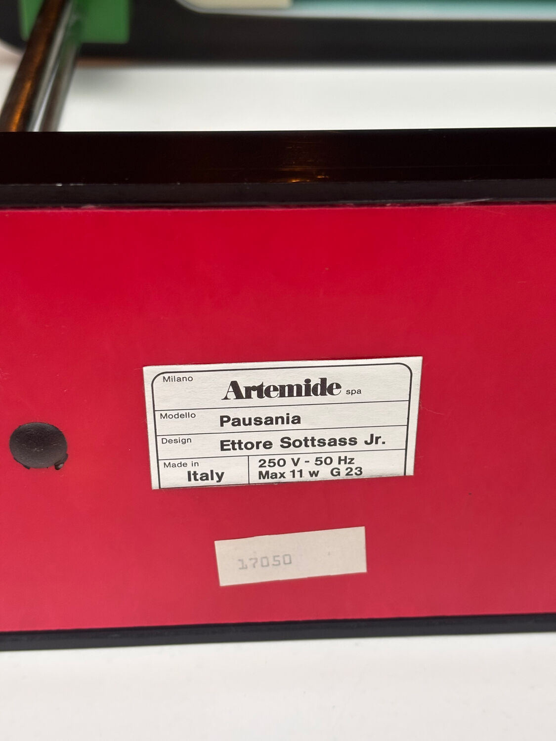 Lampe Pausania par Ettore Sottsass pour Artemide vintage design 70