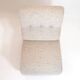Robert Guillerme & Jacques Chambron, armchair upholstered in beige fabric.