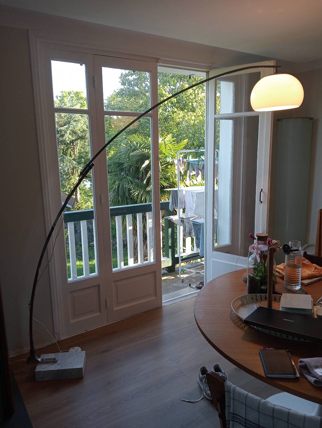 Reggiani 70s arc floor lamp