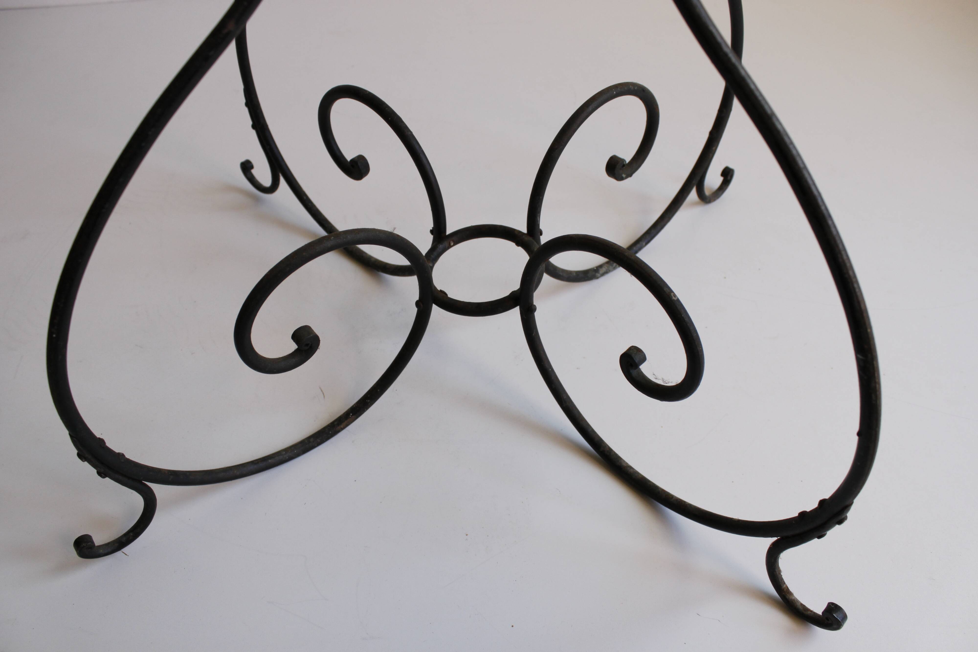 Large Wrought Iron Floor Candelabra, 1950s