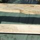 Workbench in raw solid wood with its shelf
