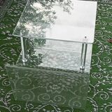 Coffee table plexiglass magazines holder