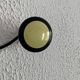 Vintage 1960s banana yellow wall coat rack with 4 hooks - 65 x 7 cm