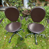 Chaises design Italien Effezeta en cuir