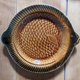 Assiettes et plat poisson Sarreguemines