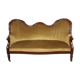 Napoleon III-era seating in mahogany and Genoa velvet around 1850