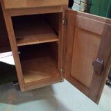 Raw wood desk