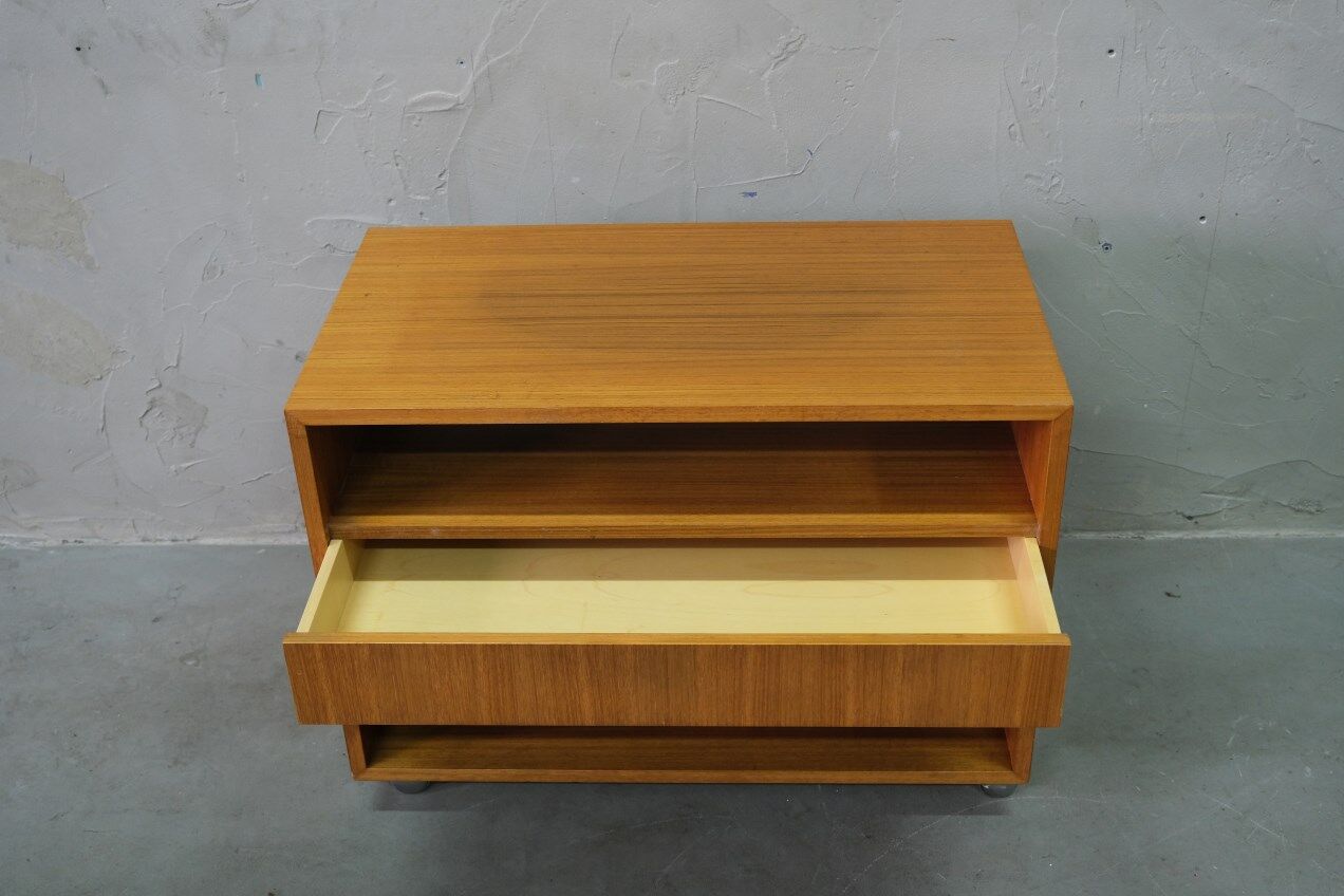 Mid -Century Teak Mobile Two-Sided Cabinet from WR, 1970s.