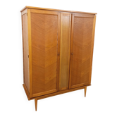 Armoire vintage en bois de chêne des années 60
