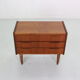Scandinavian modern teak chest of drawers, small cabinet 1960 denmark