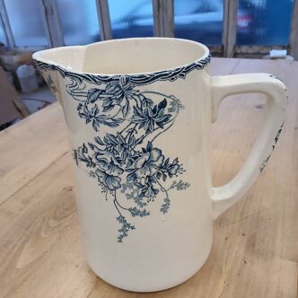 Old Longwy water pitcher/jug