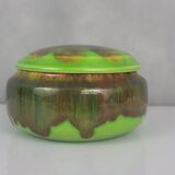 Stoneware box signed Lacheny / Puisaye