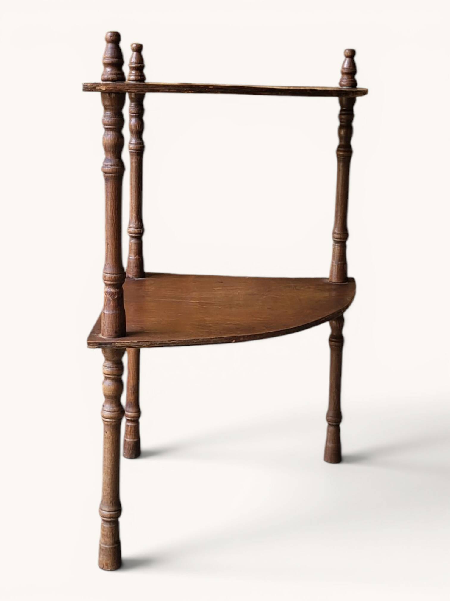 Mahogany corner shelf