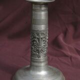 Candle holder in Fine Tin of Renaissance Baroque style
