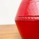 Red Italian ceramic vase from the mid-century by Bitossi, 1960s.