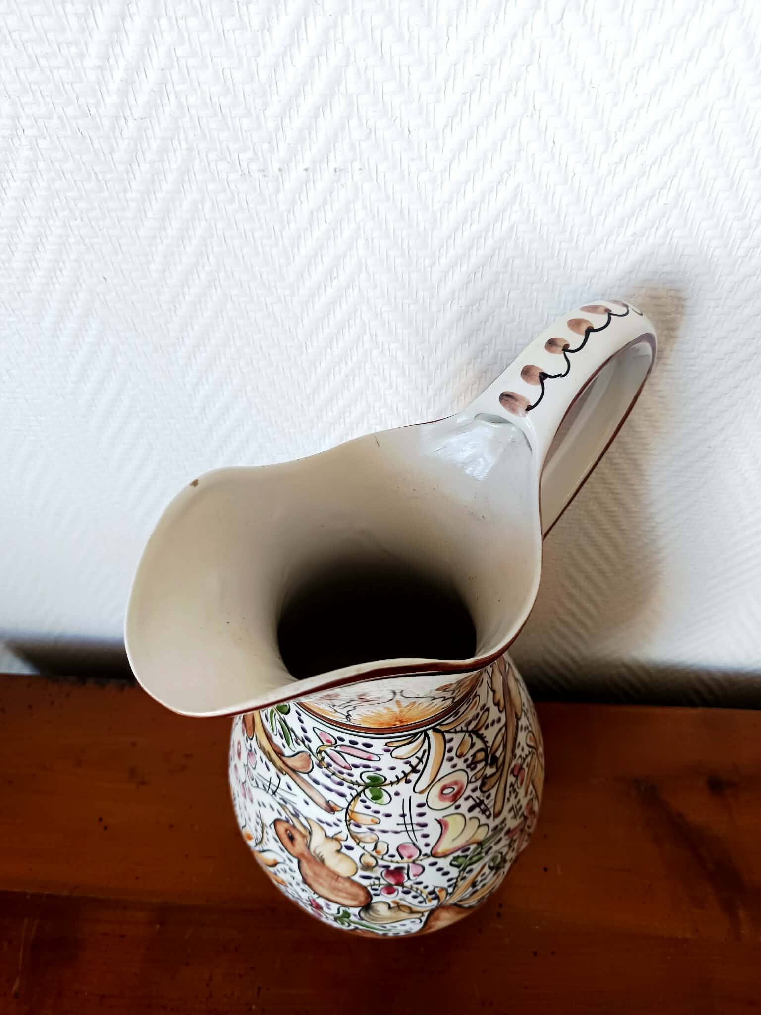 Ceramic jug in Portuguese style