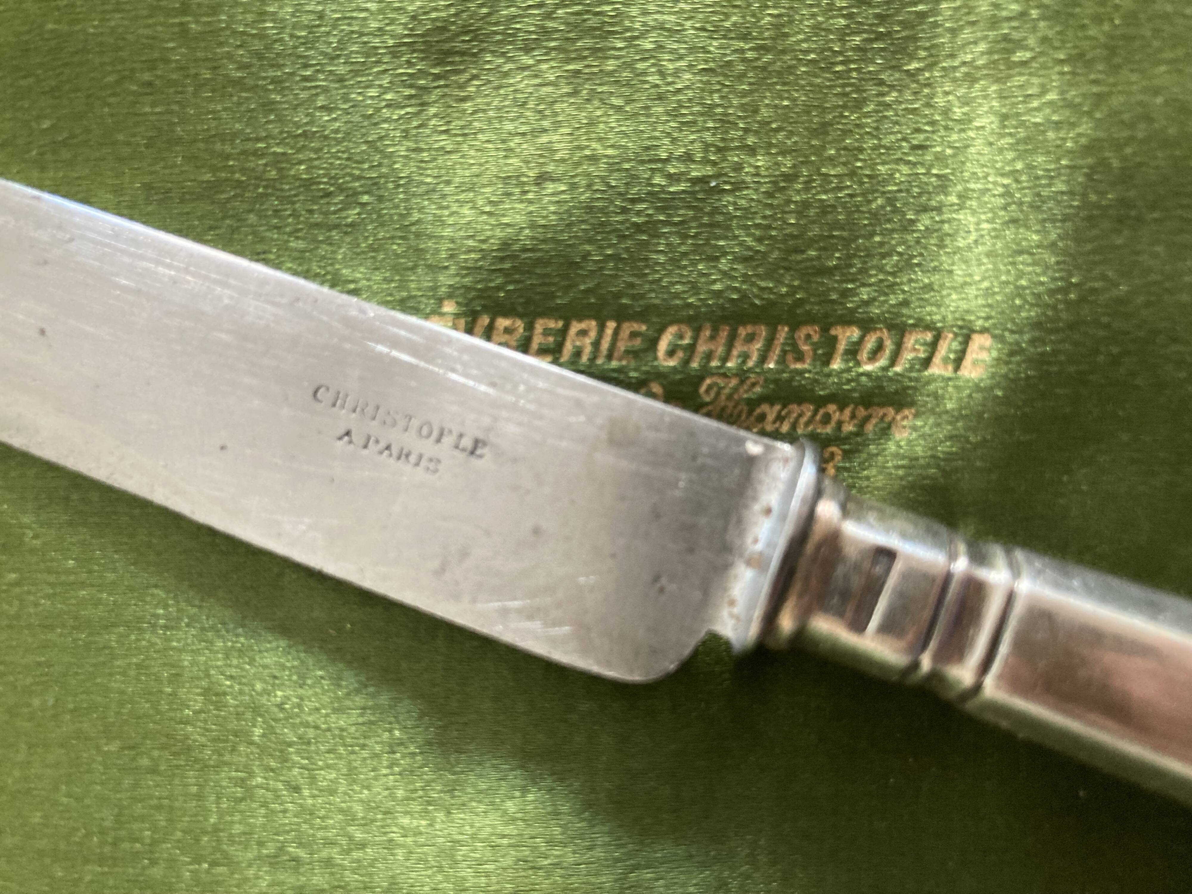 Christofle silverware knife