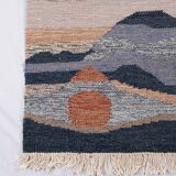 Pair of kilims or tapestries in a modern style, Central Asia, late 20th century.