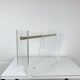 Plexiglas and brass magazine rack, David Lange, 1970s
