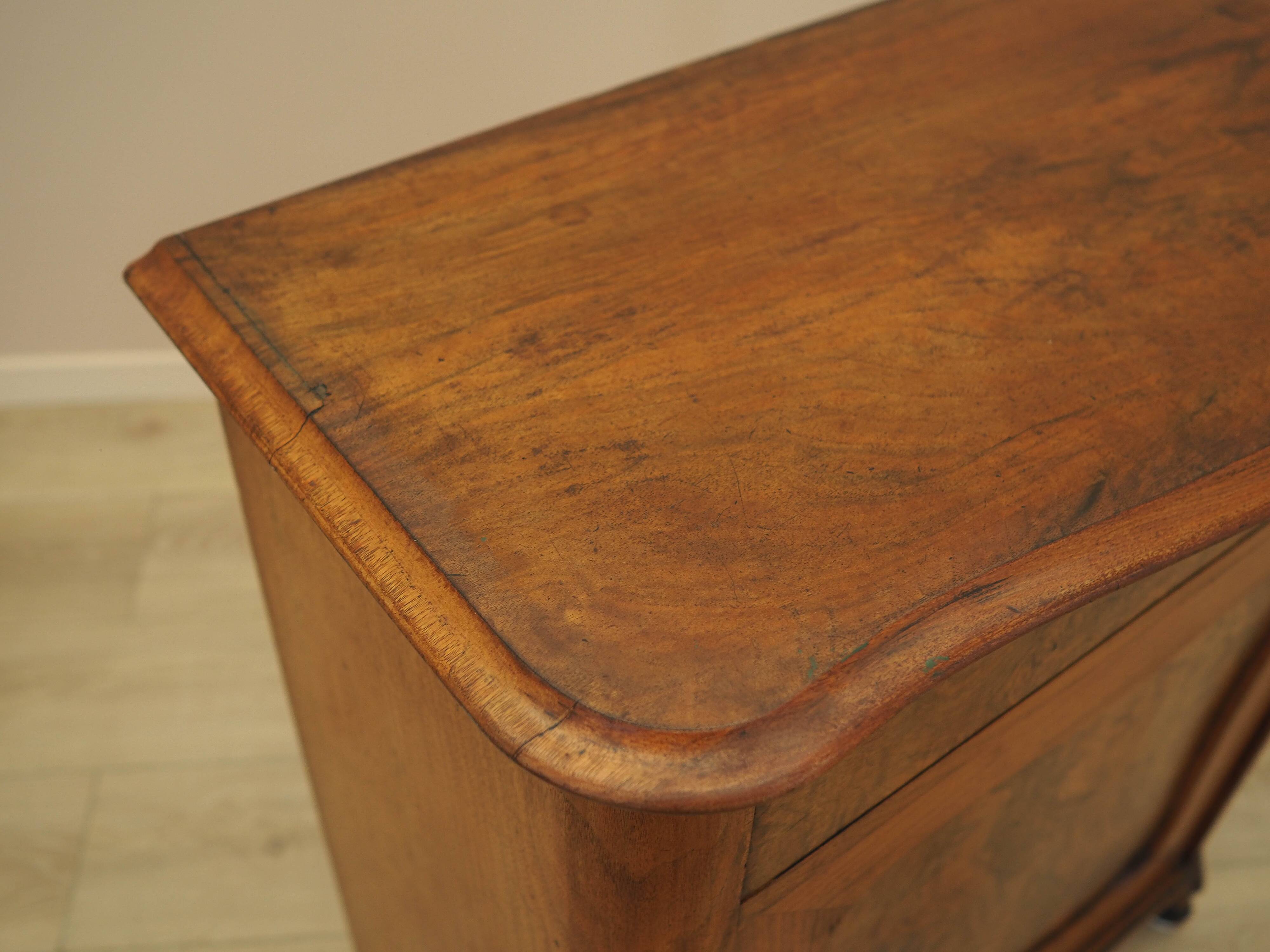 Burr wood cabinet, solid wood, Danish design, 1960s