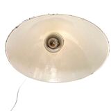 White enamelle tole wall lamp ø 31 cm brand benjamin usa