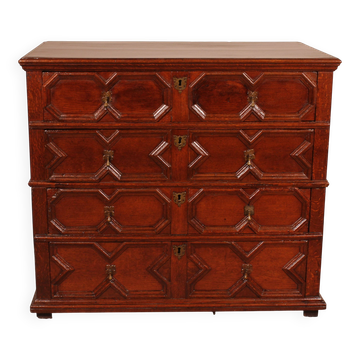 Jacobean Oak Commode 17th Century