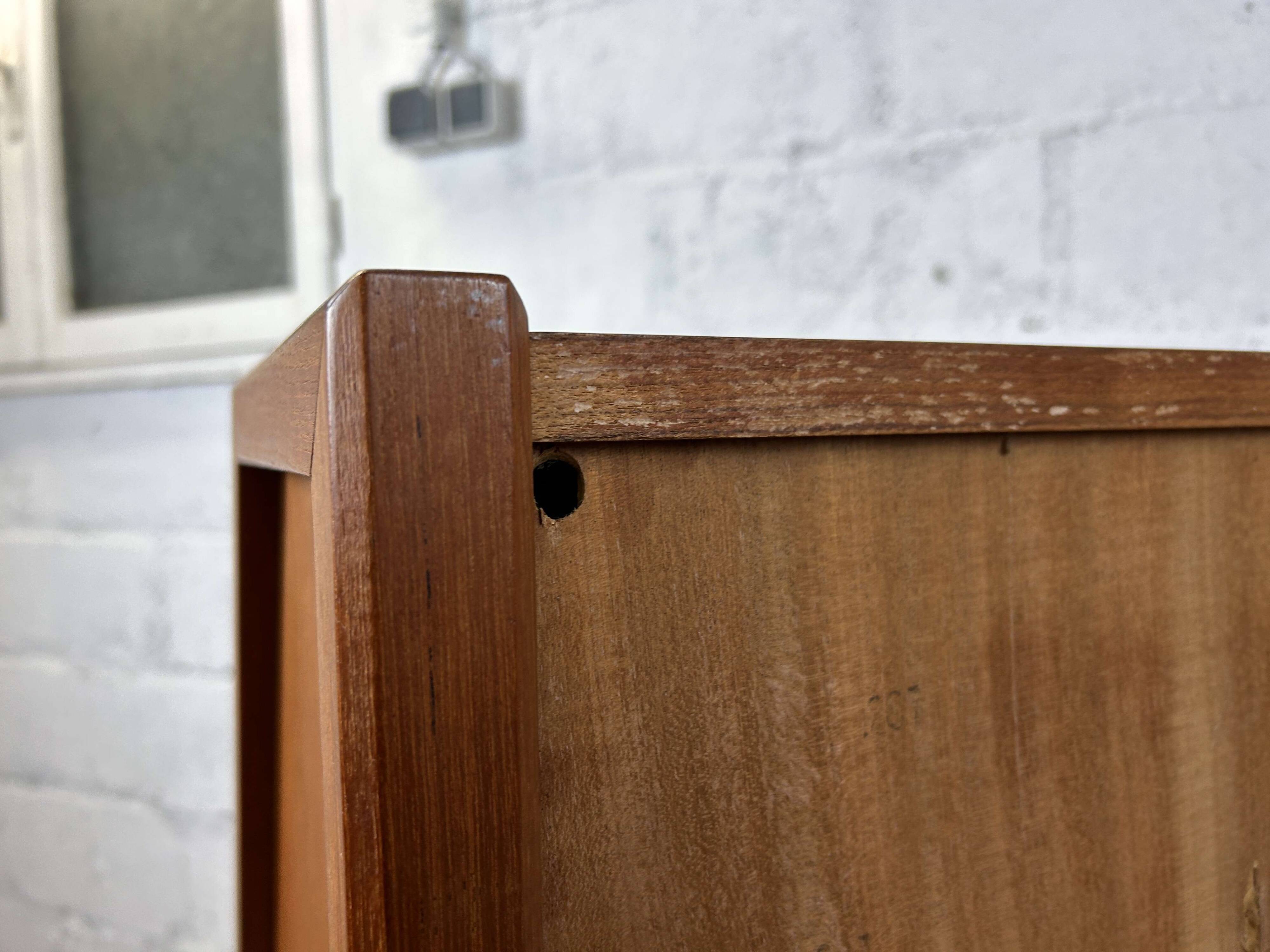 Vintage Scandinavian secretary desk in teak, 1960s