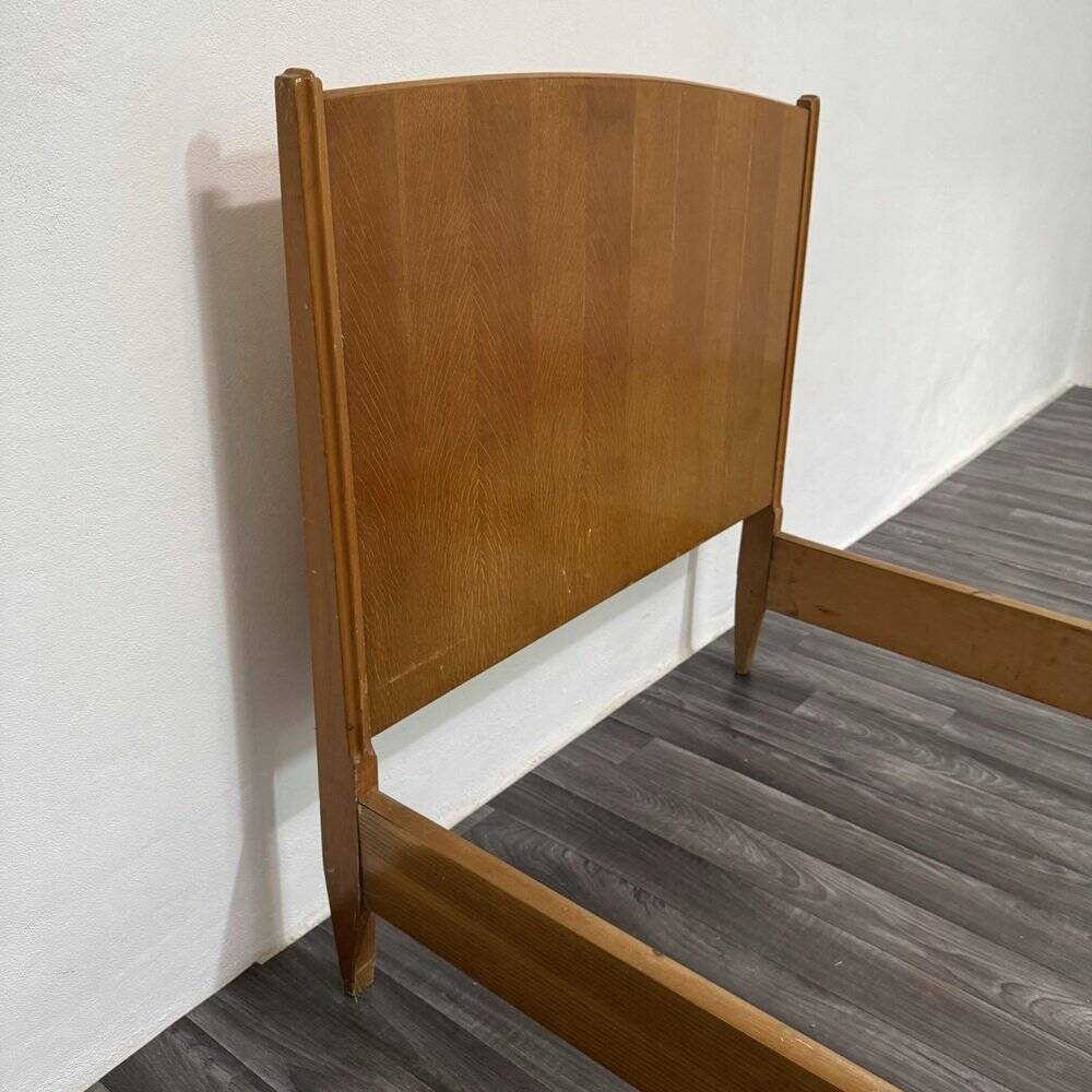 Single Bed and Nightstand attributed to Gio Ponti, 1940s, Set of 2