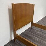 Single Bed and Nightstand attributed to Gio Ponti, 1940s, Set of 2