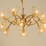 Beautiful brass chandelier by Emil Stejnar for Rupert Nikoll