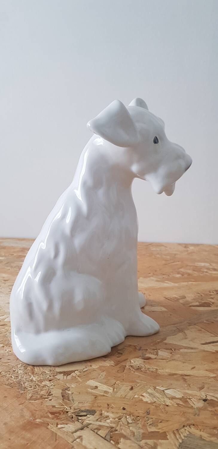 Vintage ceramic terrier