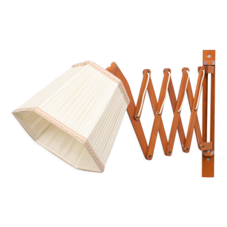 Teak Scissor Wall Lamp, 1960s, Holland