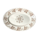 Oval serving dish in Terre de Fer Gien earthenware with Osborne Sepia decor