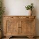 Buffet bas Art déco en bois massif
