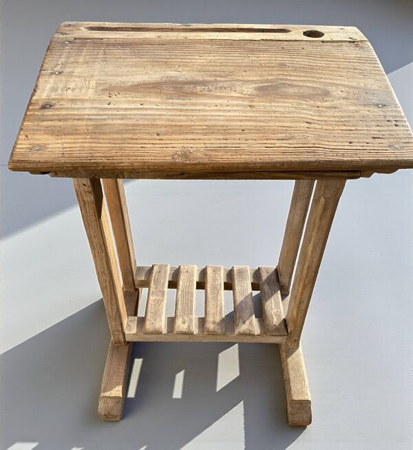 Vintage : Très ancien pupitre d'écolier