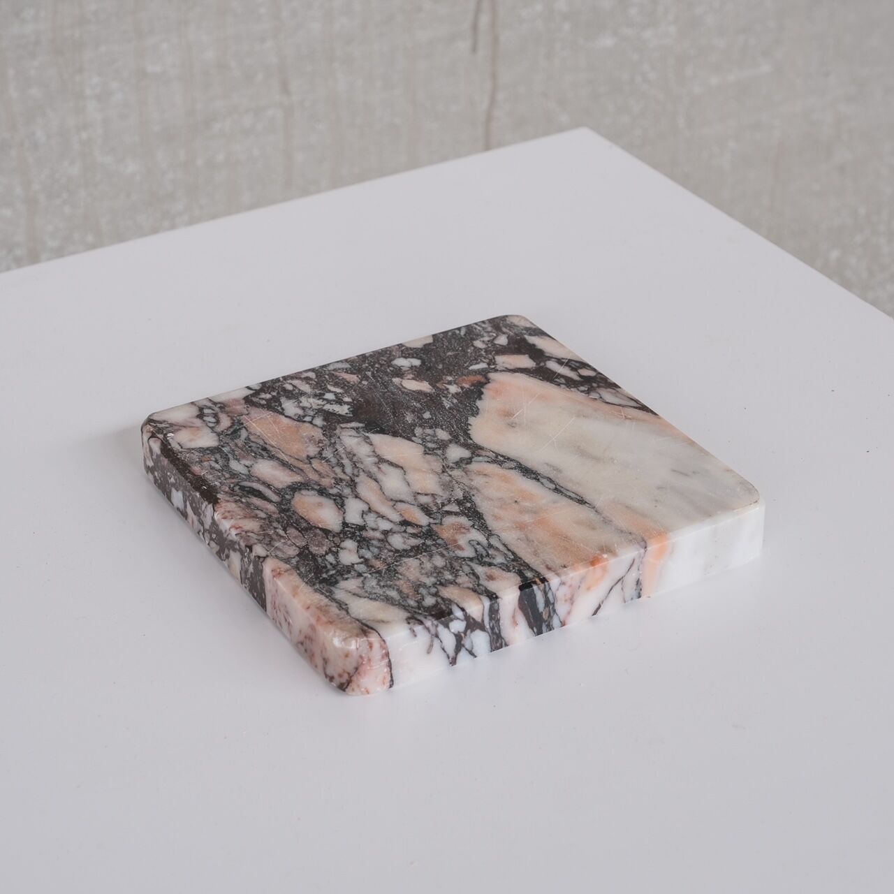 Marble italian mid-century platter or coaster