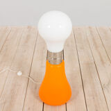 Lampadaire Brillo par Carlo Nason pour Mazzega en verre de Murano blanc et orange