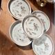 5 dessert plates Sarreguemines art workshop Jocelyne