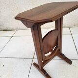 Walnut pedestal table