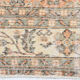 Tapis floral orange vintage, 340x85cm