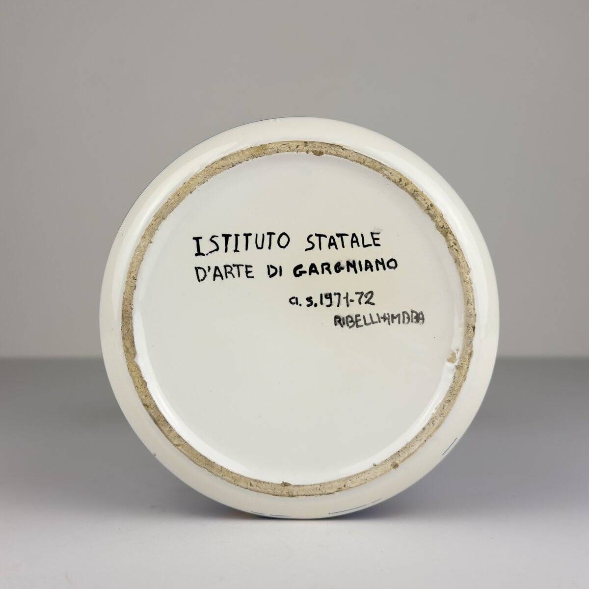 Vintage ceramic vase, Italy, 1971