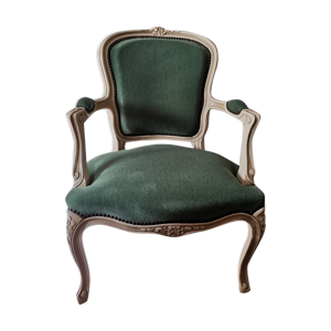 fauteuil bergère vert