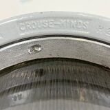 Grey industrial explosion proof light from Crouse-Hinds, 1970s