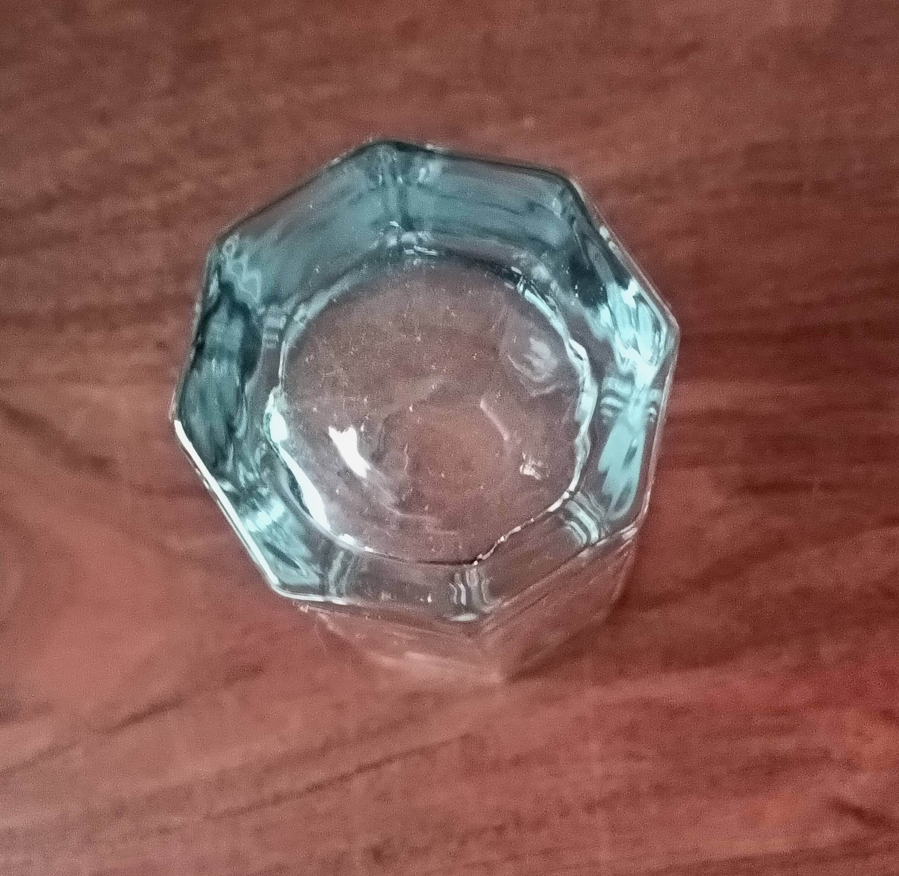 6 tall, octagonal, transparent vintage Luminarc Octime glasses (14 cl capacity)
