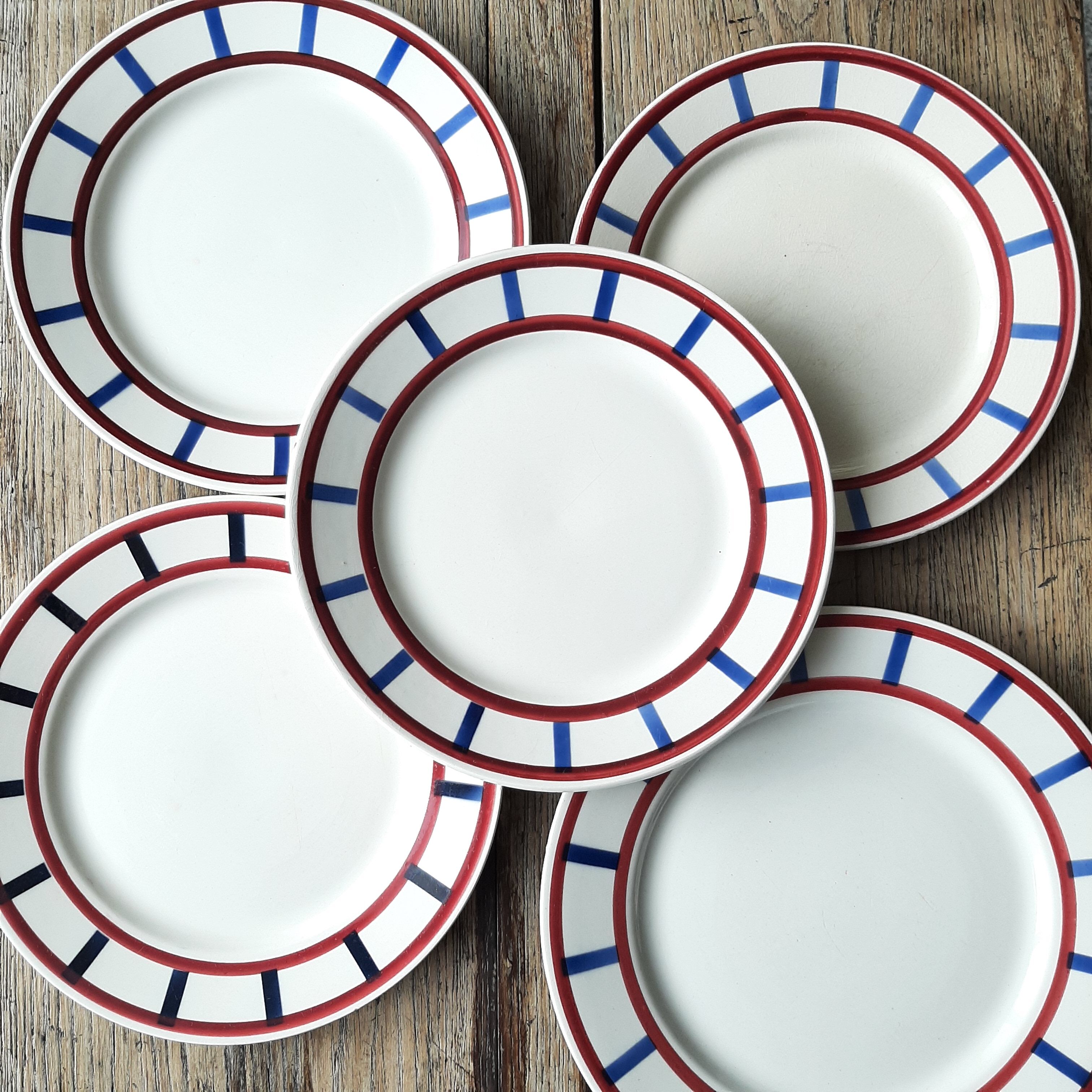 Lot 5 assiettes à dessert HBCM Béarn