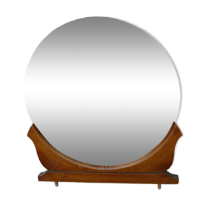 Miroir rond sur meuble